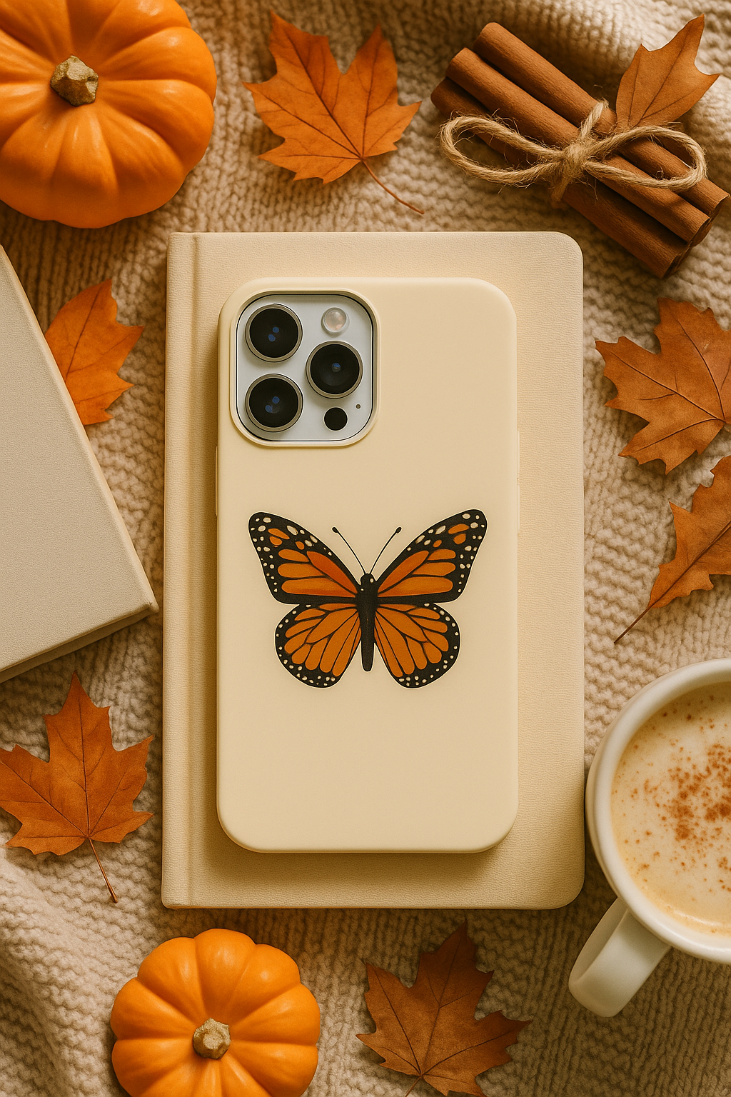 Butterfly Phone Case, Tough Phone Cover for Nature Lovers, Floral Design, Gift for Her, Trendy Cell Phone Protector