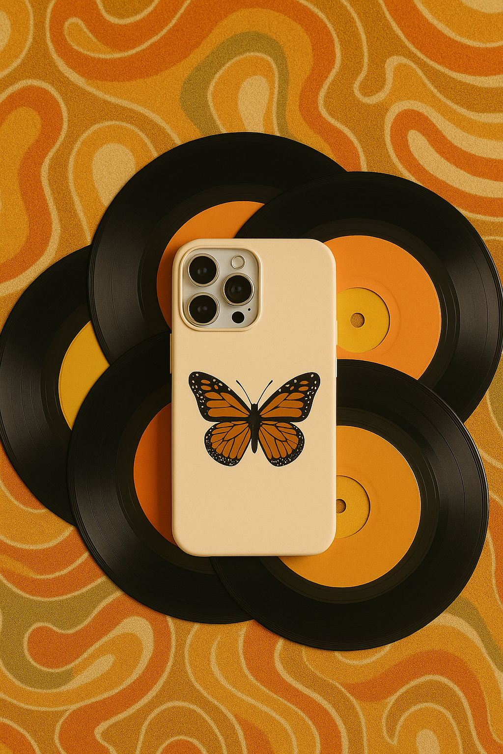 Butterfly Phone Case, Tough Phone Cover for Nature Lovers, Floral Design, Gift for Her, Trendy Cell Phone Protector