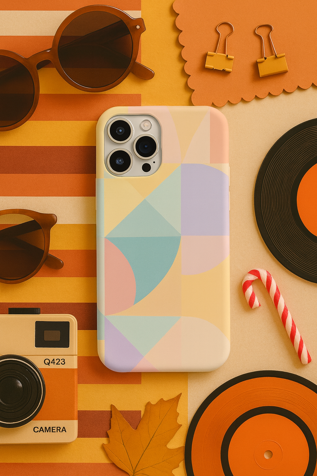 Geometric Phone Case - Stylish, Durable, Protective Cover for Everyday Use, Gift for Her, Trendy Design, Birthday, Back to School