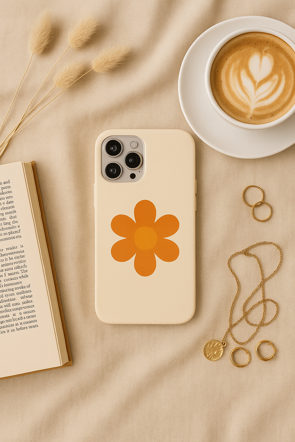 Stylish Flower Phone Case, Floral Tough Case, Trendy Mobile Cover, Cute Gift for Friends, Birthday, Everyday Use