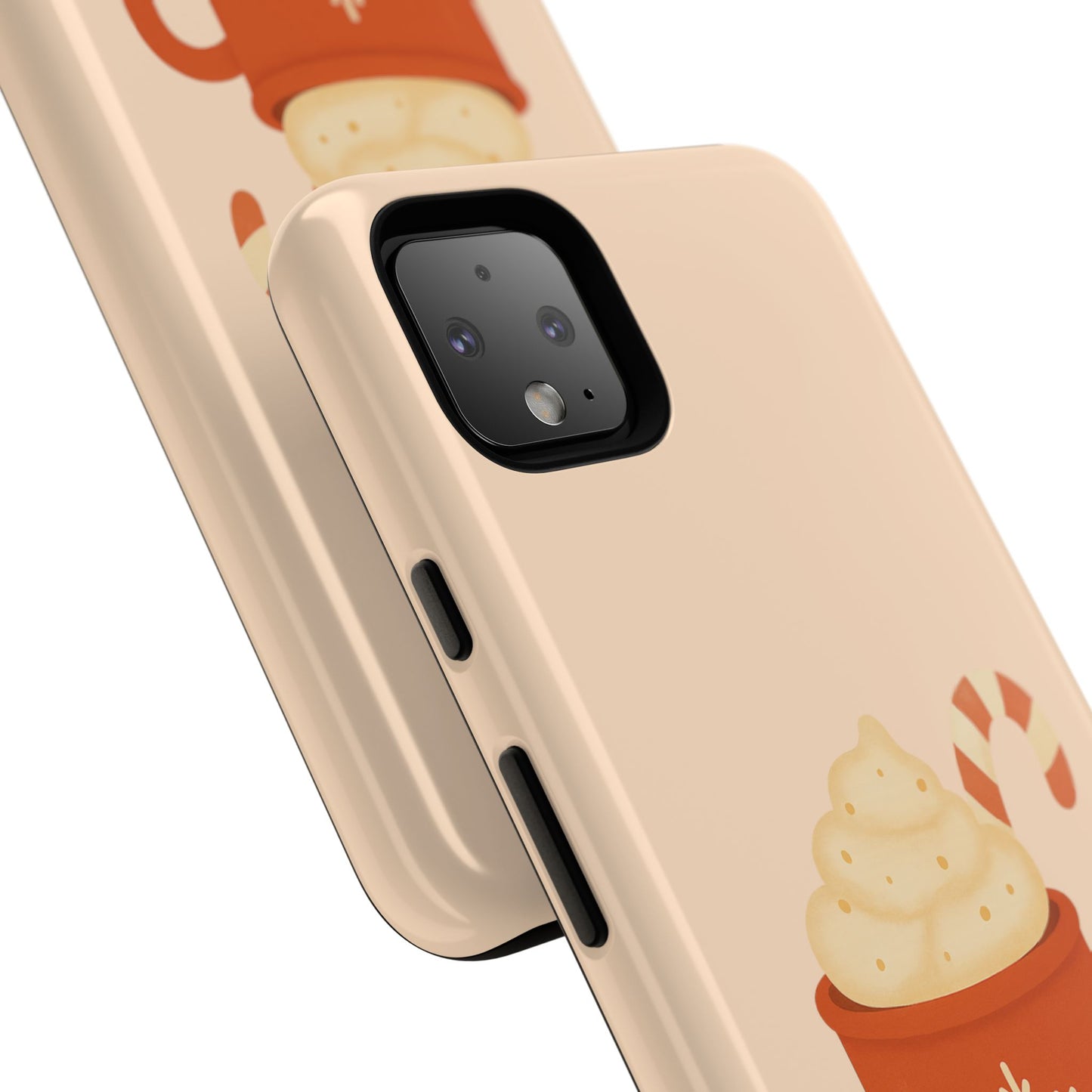 Cozy Holiday Phone Case with Hot Cocoa Design, Winter Style Cover, Cute Gift for Coffee Lovers, Seasonal Accessories, Fun Gadget Decor