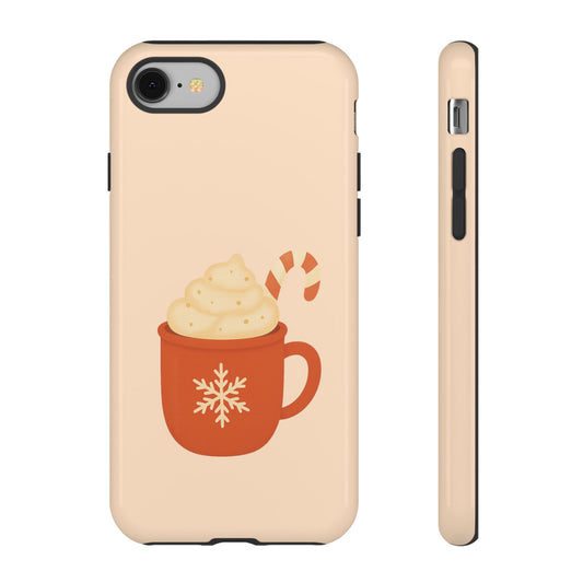 Cozy Holiday Phone Case with Hot Cocoa Design, Winter Style Cover, Cute Gift for Coffee Lovers, Seasonal Accessories, Fun Gadget Decor