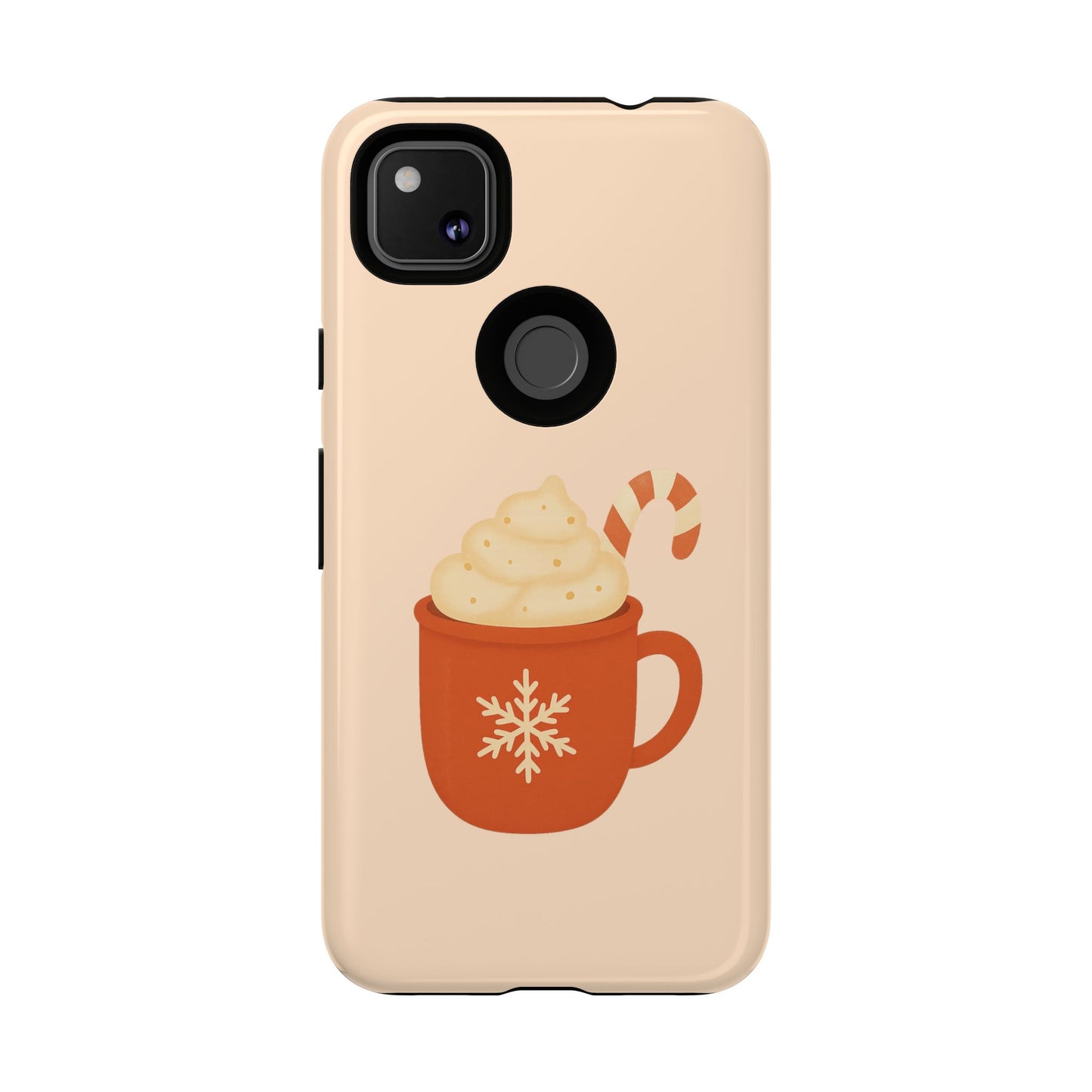 Cozy Holiday Phone Case with Hot Cocoa Design, Winter Style Cover, Cute Gift for Coffee Lovers, Seasonal Accessories, Fun Gadget Decor