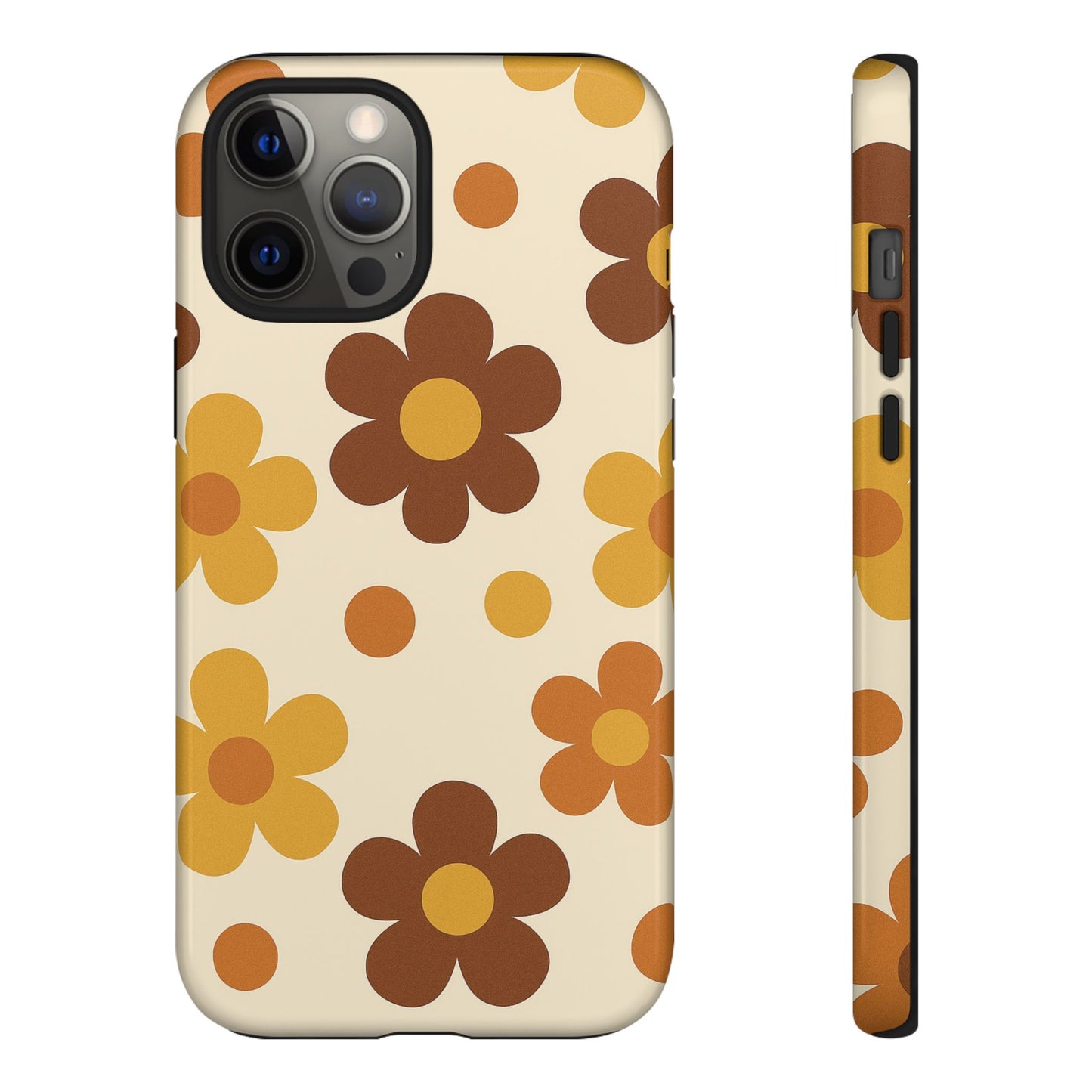 Flower Pattern Phone Case, Cute Phone Cover, Floral Design, Tough Phone Accessories, Gifts for Her, Boho Style Case