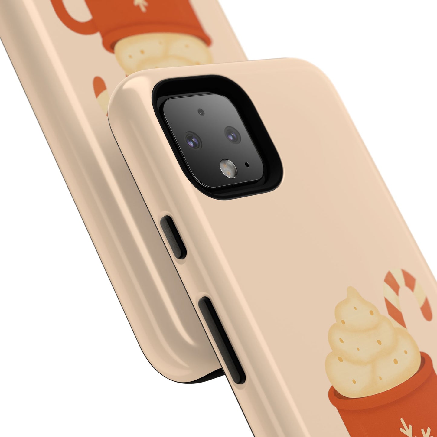 Cozy Holiday Phone Case with Hot Cocoa Design, Winter Style Cover, Cute Gift for Coffee Lovers, Seasonal Accessories, Fun Gadget Decor