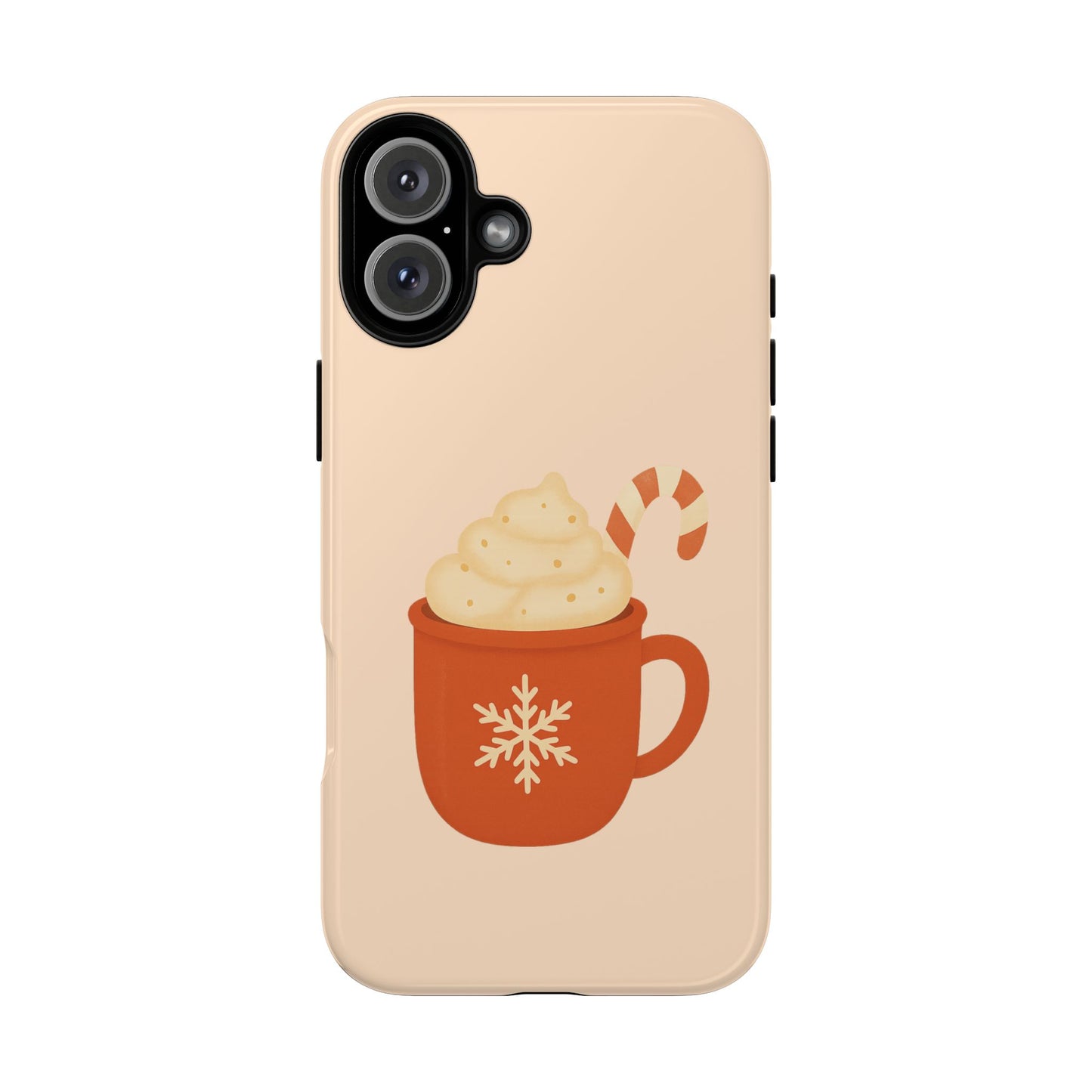 Cozy Holiday Phone Case with Hot Cocoa Design, Winter Style Cover, Cute Gift for Coffee Lovers, Seasonal Accessories, Fun Gadget Decor