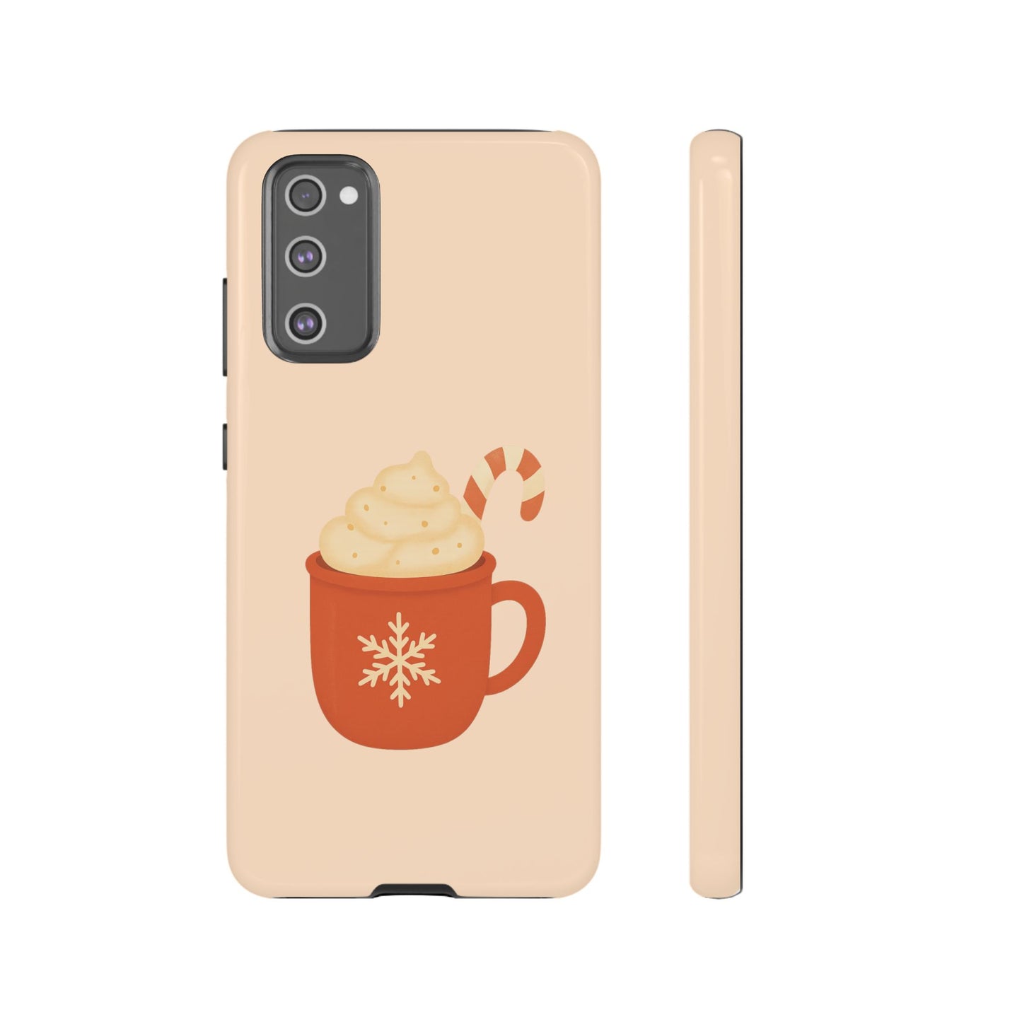 Cozy Holiday Phone Case with Hot Cocoa Design, Winter Style Cover, Cute Gift for Coffee Lovers, Seasonal Accessories, Fun Gadget Decor