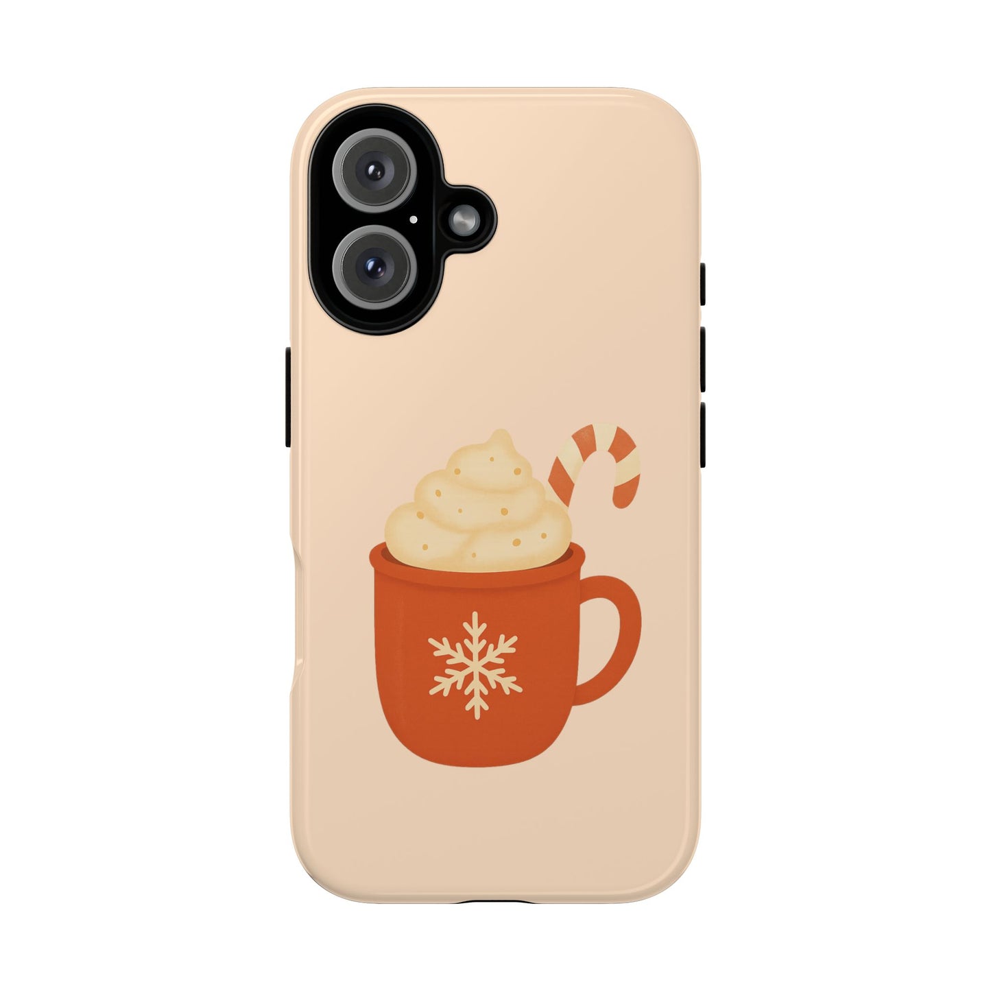 Cozy Holiday Phone Case with Hot Cocoa Design, Winter Style Cover, Cute Gift for Coffee Lovers, Seasonal Accessories, Fun Gadget Decor