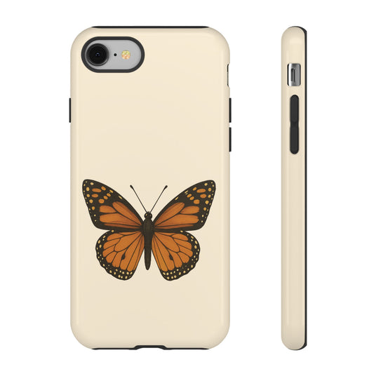 Butterfly Phone Case, Tough Phone Cover for Nature Lovers, Floral Design, Gift for Her, Trendy Cell Phone Protector